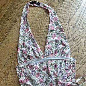 Floral Halter Top
